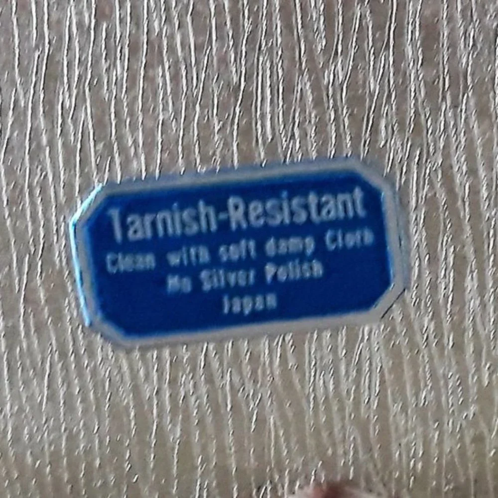 silver heart dish tarnish-resistant, made in Japan